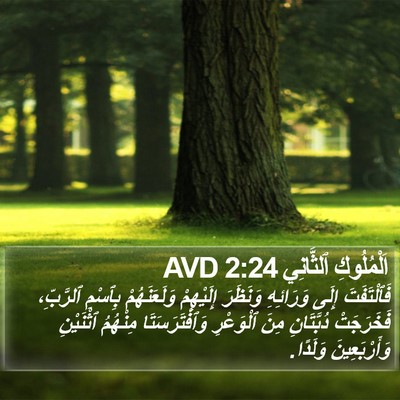 اَلْمُلُوكِ ٱلثَّانِي 2:24 AVD Bible Verse Image