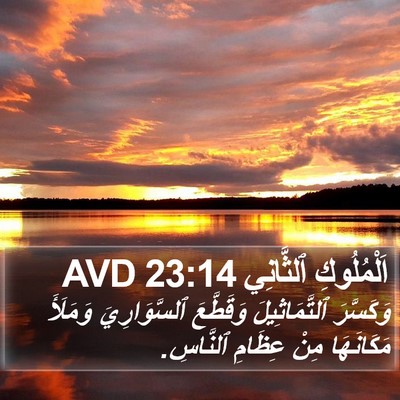 اَلْمُلُوكِ ٱلثَّانِي 23:14 AVD Bible Verse Image