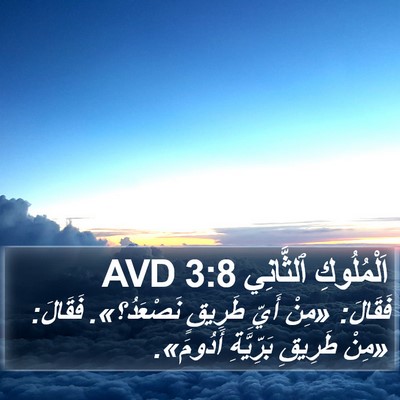 اَلْمُلُوكِ ٱلثَّانِي 3:8 AVD Bible Verse Image