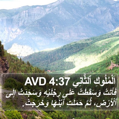 اَلْمُلُوكِ ٱلثَّانِي 4:37 AVD Bible Verse Image