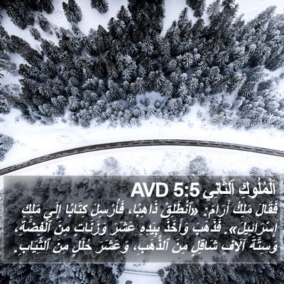 اَلْمُلُوكِ ٱلثَّانِي 5:5 AVD Bible Verse Image