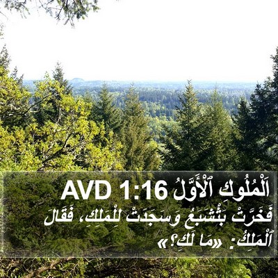 اَلْمُلُوكِ ٱلْأَوَّلُ 1:16 AVD Bible Verse Image