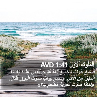 اَلْمُلُوكِ ٱلْأَوَّلُ 1:41 AVD Bible Verse Image