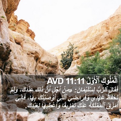 اَلْمُلُوكِ ٱلْأَوَّلُ 11:11 AVD Bible Verse Image