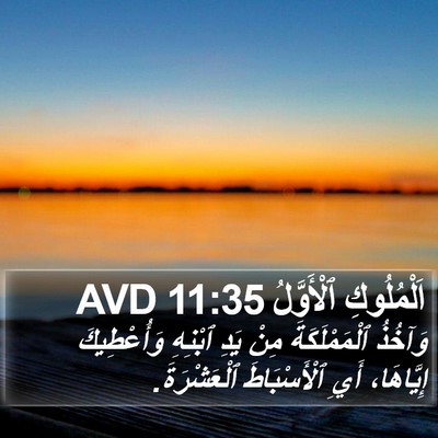 اَلْمُلُوكِ ٱلْأَوَّلُ 11:35 AVD Bible Verse Image