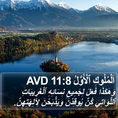 اَلْمُلُوكِ ٱلْأَوَّلُ 11:8 AVD Bible Verse Image