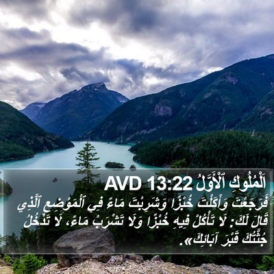 اَلْمُلُوكِ ٱلْأَوَّلُ 13:22 AVD Bible Verse Image