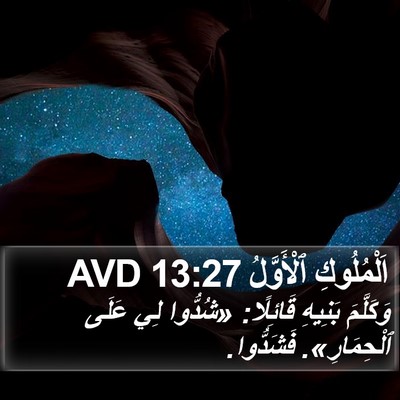اَلْمُلُوكِ ٱلْأَوَّلُ 13:27 AVD Bible Verse Image