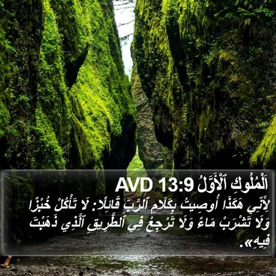 اَلْمُلُوكِ ٱلْأَوَّلُ 13:9 AVD Bible Verse Image