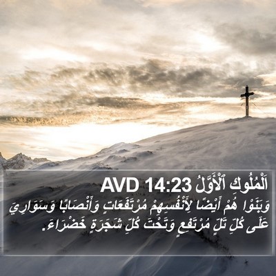 اَلْمُلُوكِ ٱلْأَوَّلُ 14:23 AVD Bible Verse Image