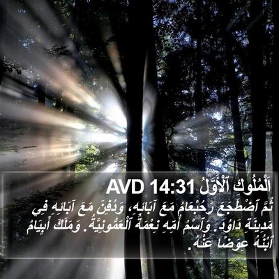 اَلْمُلُوكِ ٱلْأَوَّلُ 14:31 AVD Bible Verse Image