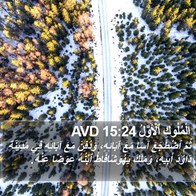 اَلْمُلُوكِ ٱلْأَوَّلُ 15:24 AVD Bible Verse Image