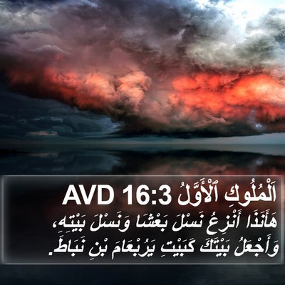 اَلْمُلُوكِ ٱلْأَوَّلُ 16:3 AVD Bible Verse Image