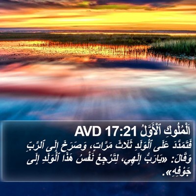 اَلْمُلُوكِ ٱلْأَوَّلُ 17:21 AVD Bible Verse Image