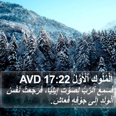 اَلْمُلُوكِ ٱلْأَوَّلُ 17:22 AVD Bible Verse Image
