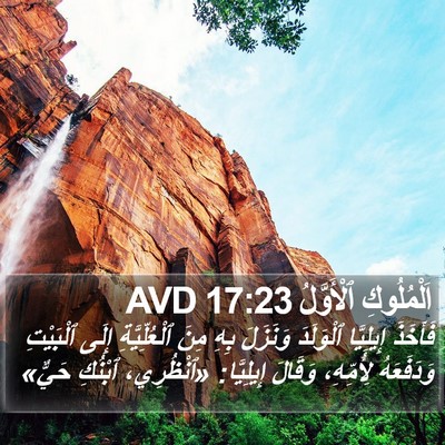 اَلْمُلُوكِ ٱلْأَوَّلُ 17:23 AVD Bible Verse Image