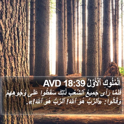 اَلْمُلُوكِ ٱلْأَوَّلُ 18:39 AVD Bible Verse Image