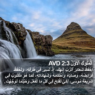 اَلْمُلُوكِ ٱلْأَوَّلُ 2:3 AVD Bible Verse Image