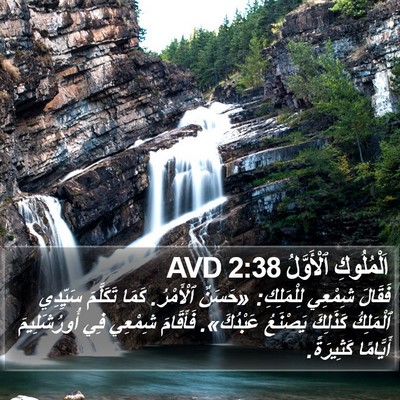 اَلْمُلُوكِ ٱلْأَوَّلُ 2:38 AVD Bible Verse Image