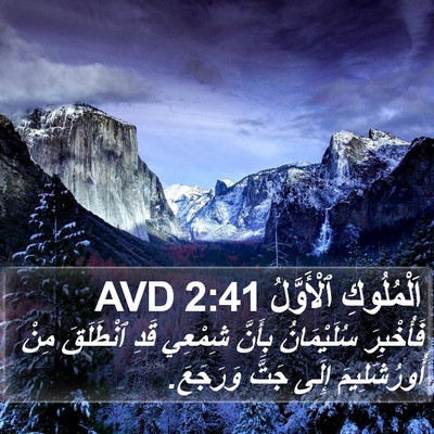 اَلْمُلُوكِ ٱلْأَوَّلُ 2:41 AVD Bible Verse Image