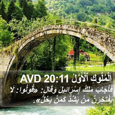 اَلْمُلُوكِ ٱلْأَوَّلُ 20:11 AVD Bible Verse Image