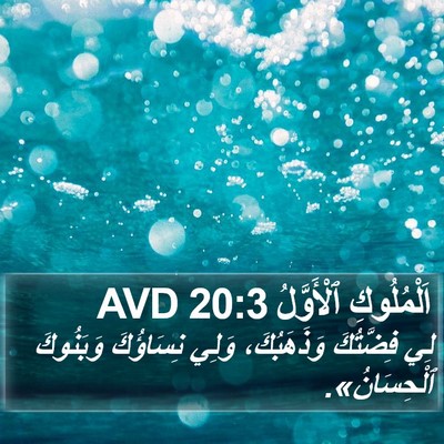 اَلْمُلُوكِ ٱلْأَوَّلُ 20:3 AVD Bible Verse Image