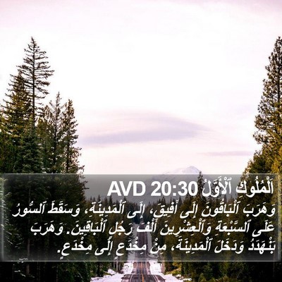 اَلْمُلُوكِ ٱلْأَوَّلُ 20:30 AVD Bible Verse Image