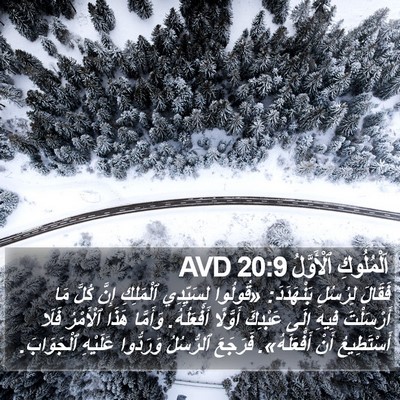 اَلْمُلُوكِ ٱلْأَوَّلُ 20:9 AVD Bible Verse Image