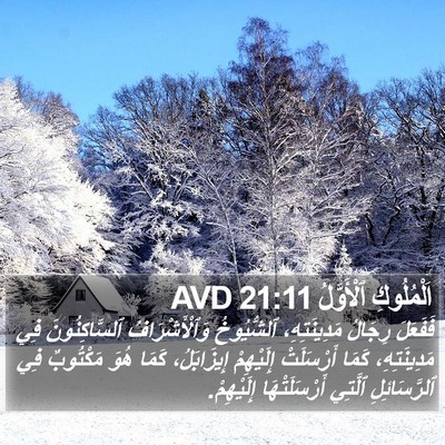 اَلْمُلُوكِ ٱلْأَوَّلُ 21:11 AVD Bible Verse Image