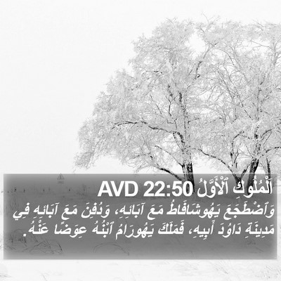 اَلْمُلُوكِ ٱلْأَوَّلُ 22:50 AVD Bible Verse Image