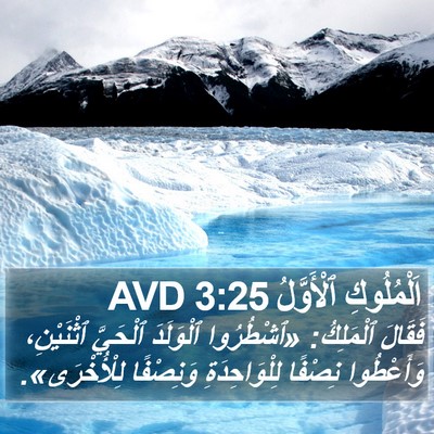 اَلْمُلُوكِ ٱلْأَوَّلُ 3:25 AVD Bible Verse Image
