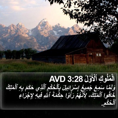 اَلْمُلُوكِ ٱلْأَوَّلُ 3:28 AVD Bible Verse Image