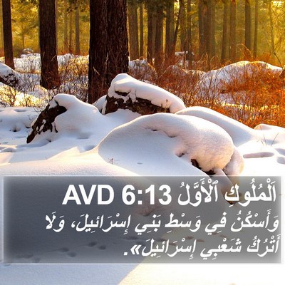 اَلْمُلُوكِ ٱلْأَوَّلُ 6:13 AVD Bible Verse Image
