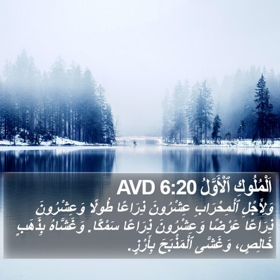 اَلْمُلُوكِ ٱلْأَوَّلُ 6:20 AVD Bible Verse Image