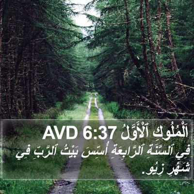 اَلْمُلُوكِ ٱلْأَوَّلُ 6:37 AVD Bible Verse Image