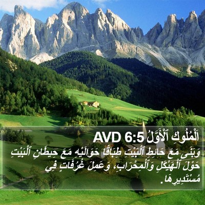 اَلْمُلُوكِ ٱلْأَوَّلُ 6:5 AVD Bible Verse Image