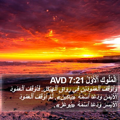 اَلْمُلُوكِ ٱلْأَوَّلُ 7:21 AVD Bible Verse Image