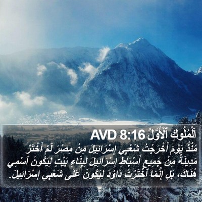 اَلْمُلُوكِ ٱلْأَوَّلُ 8:16 AVD Bible Verse Image