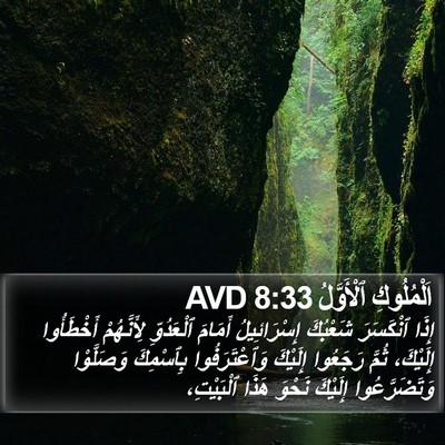 اَلْمُلُوكِ ٱلْأَوَّلُ 8:33 AVD Bible Verse Image