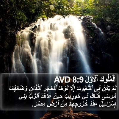 اَلْمُلُوكِ ٱلْأَوَّلُ 8:9 AVD Bible Verse Image