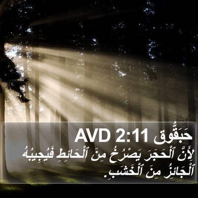 حَبَقُّوق 2:11 AVD Bible Verse Image