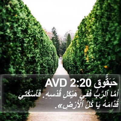حَبَقُّوق 2:20 AVD Bible Verse Image