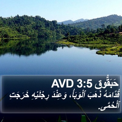 حَبَقُّوق 3:5 AVD Bible Verse Image