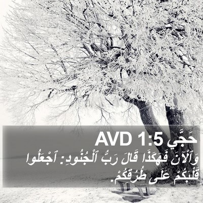 حَجَّي 1:5 AVD Bible Verse Image