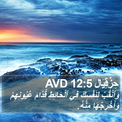 حِزْقِيَال 12:5 AVD Bible Verse Image