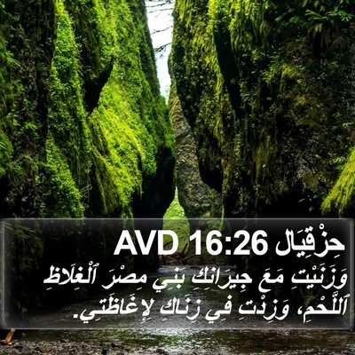 حِزْقِيَال 16:26 AVD Bible Verse Image