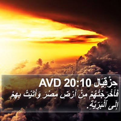 حِزْقِيَال 20:10 AVD Bible Verse Image