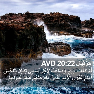 حِزْقِيَال 20:22 AVD Bible Verse Image
