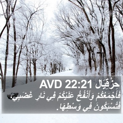 حِزْقِيَال 22:21 AVD Bible Verse Image