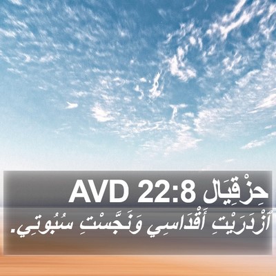 حِزْقِيَال 22:8 AVD Bible Verse Image